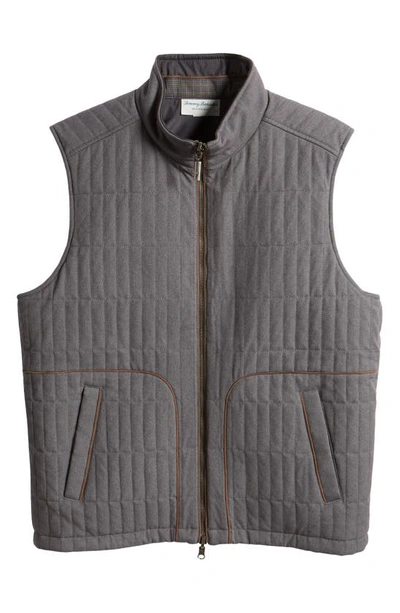 Shop Tommy Bahama Richmond Beach Reversible Quilted Vest In Fog Grey