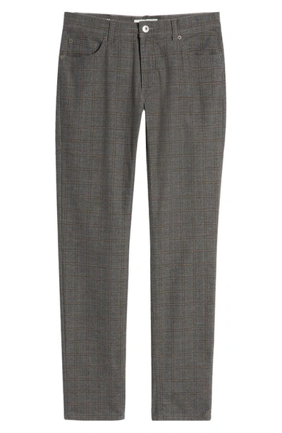 Shop Brax Cooper Flex Prince Of Wales Straight Leg Pants In Graphit