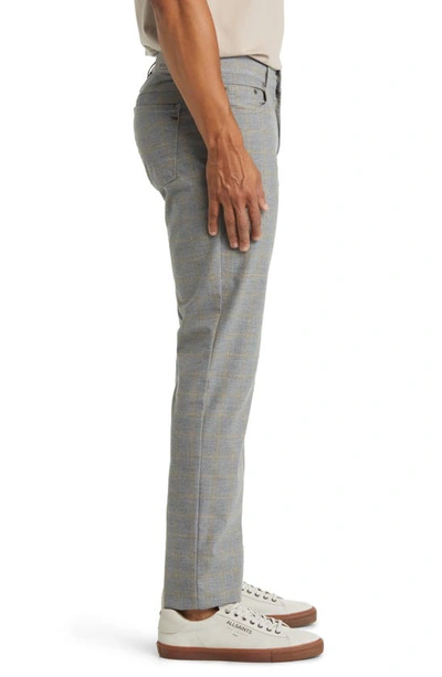 Shop Brax Cooper Flex Prince Of Wales Straight Leg Pants In Silver