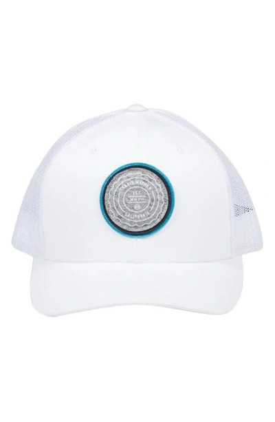 Shop Travismathew The Patch Trucker Hat In White