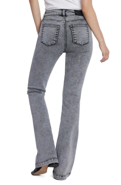 Shop Hint Of Blu Rosa Flare Jeans In Grey Wash