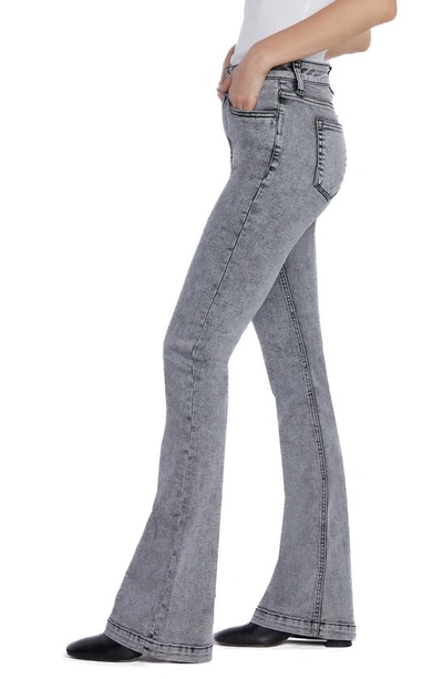 Shop Hint Of Blu Rosa Flare Jeans In Grey Wash