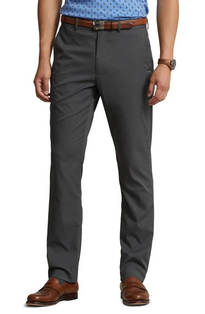 Shop Polo Ralph Lauren Featherweight Cypress Tech Chinos In Charcoal Grey