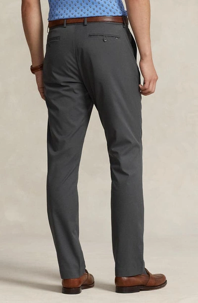 Shop Polo Ralph Lauren Featherweight Cypress Tech Chinos In Charcoal Grey