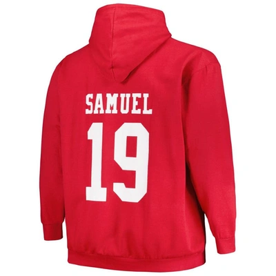 Fanatics Deebo Samuel Scarlet San Francisco 49ers Big & Tall Fleece Name &  Number Pullover Hoodie