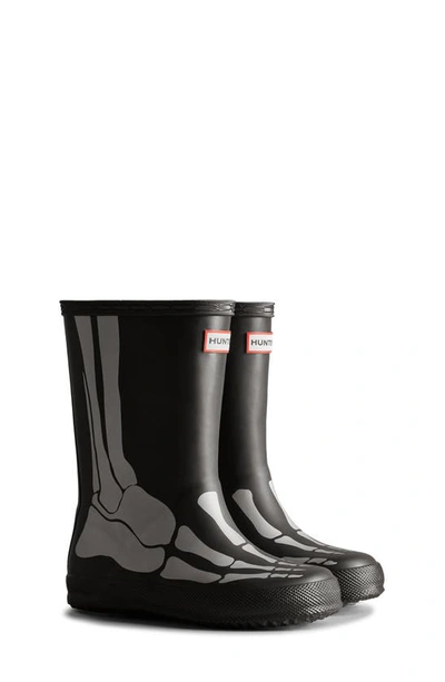 Shop Hunter Kids' Original First Classic Waterproof Rain Boot In Black