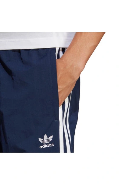 Shop Adidas Originals Adicolor 3-stripes Cargo Pants In Night Indigo