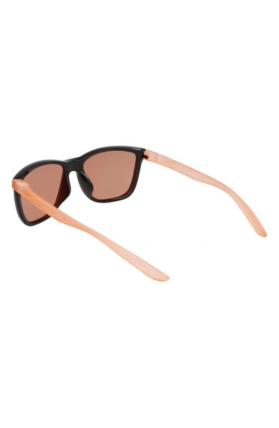 Shop Nike Dawn Ascent 57mm Square Sunglasses In Dark Beetroot/copper