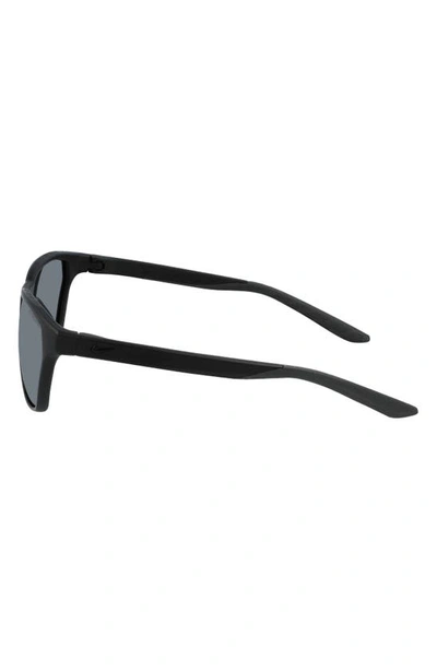 Shop Nike Maverick Rise 56mm Tea Cup Sunglasses In Matte Black/dark Grey