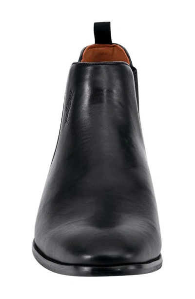 Tommy Hilfiger Syler Mens Faux Leather Square Toe Chelsea Boots In Black |  ModeSens