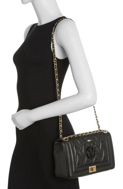 VALENTINO BY MARIO VALENTINO Alice Quilted Leather Shoulder Bag In Black