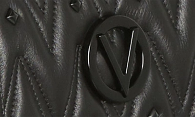 Shop Valentino By Mario Valentino Alice Diamond Leather Shoulder Bag In Black