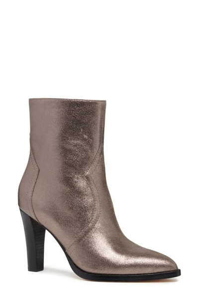 Shop Paige Pilar Pointed Toe Bootie In Gunmetal