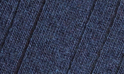 Shop Stems Luxe Merino Wool Blend Crew Socks In Navy