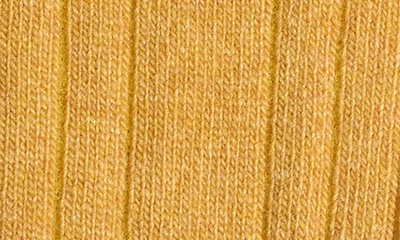Stems Luxe Merino Wool Blend Crew Socks In Ochre