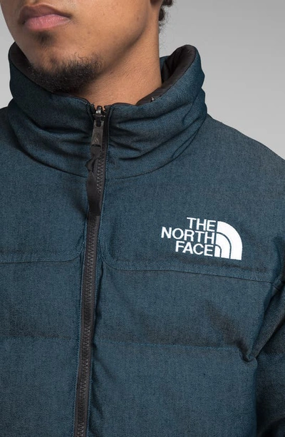 Shop The North Face '92 Reversible 2-in-1 Nuptse® 600 Fill Power Down Jacket In Denim Blue/ Tnf Black