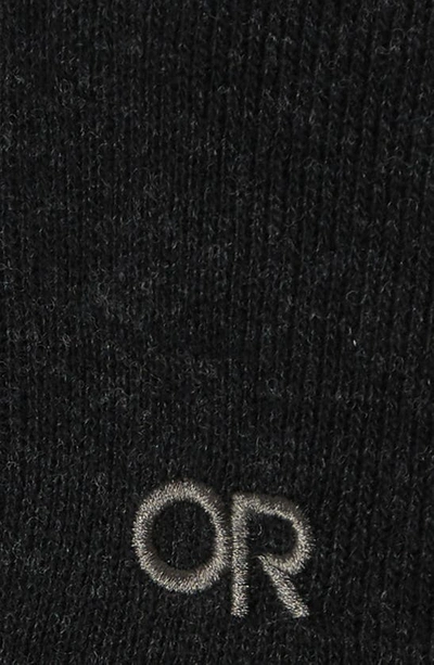 Outdoor Research Flurry Touchscreen Compatible Wool Blend Gloves In Black