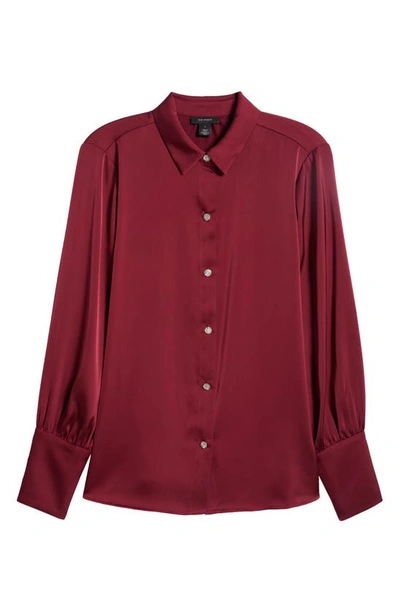 Shop Halogen Button-up Shirt In Chianti