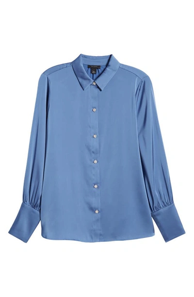 Shop Halogen Button-up Shirt In Soft Indigo