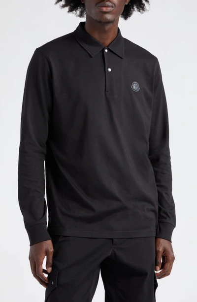 moncler polo grey long sleeve