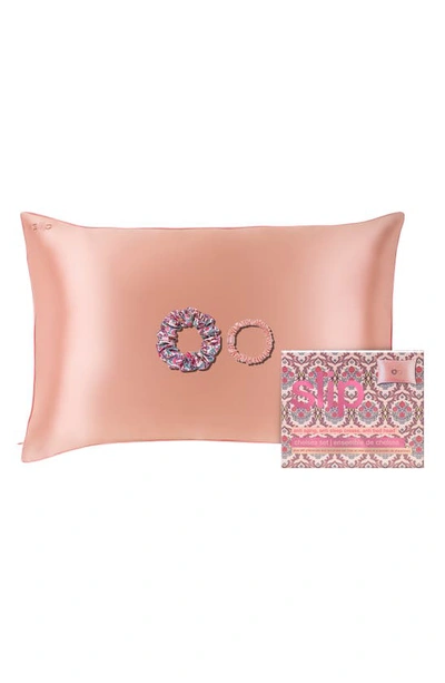 Shop Slip Chelsea Pure Silk Queen Pillowcase & Scrunchie Set (limited Edition) $108 Value