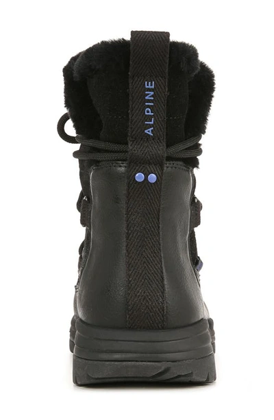 Shop Ryka Alpine Faux Fur Water Repellent Boot In Black