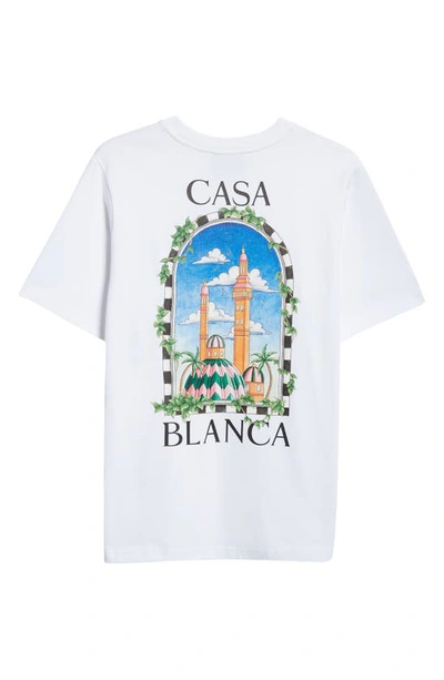 Shop Casablanca Vue De Damas Organic Cotton Graphic T-shirt