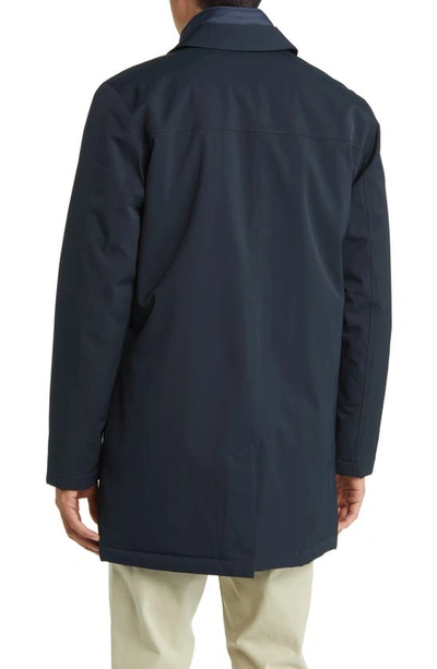 Nn07 Blake 8240 Waterproof Trench Coat In Navy Blue