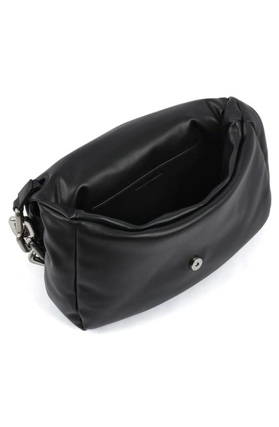 Shop Simon Miller Linked Turnover Faux Leather Shoulder Bag In Black