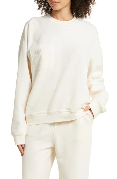 Lunya Silksweats Reversible Pocket Sweatshirt In Sway Birch