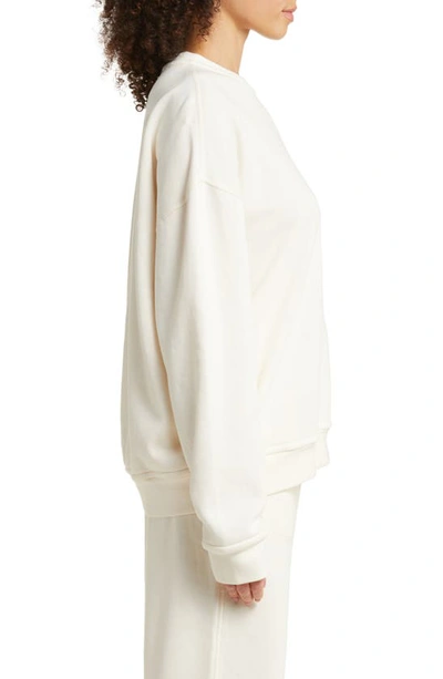 Lunya Silksweats Reversible Pocket Sweatshirt In Sway Birch
