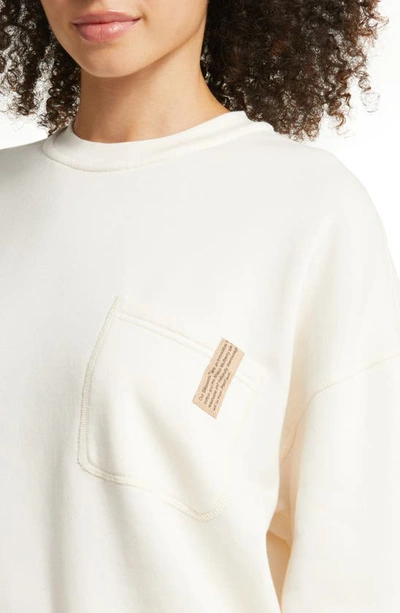 Lunya Silksweats Reversible Pocket Sweatshirt In Sway Birch