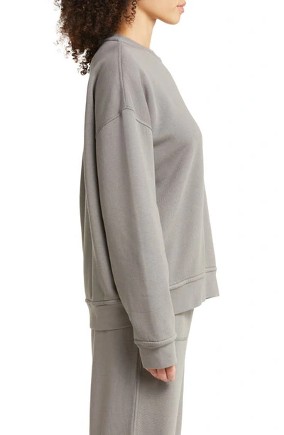 Lunya Silksweats™ Oversize Cotton Blend Pajama Sweatshirt In Ebbing Fog