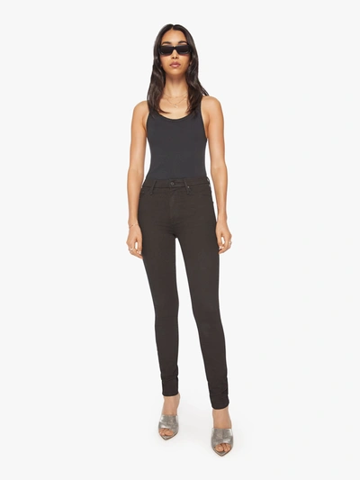 Shop Mother High Waisted Looker Skimp Lasting Impression Jeans In Black