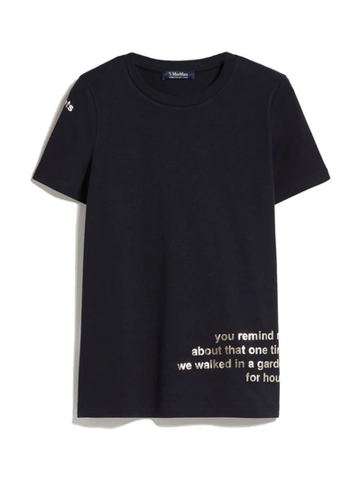 Shop 's Max Mara Aris Cotton T-shirt In Ultramarine