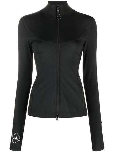 Shop Adidas By Stella Mccartney Truepurpose Zip-up Training Jacket In Black