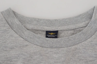Shop Aeronautica Militare Gray Men Pullover Sweatshirt Men's Sweater