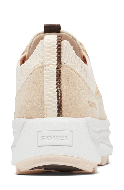 Sorel Ona 503 Low Top Platform Sneaker In White Peach/ Nova Sand