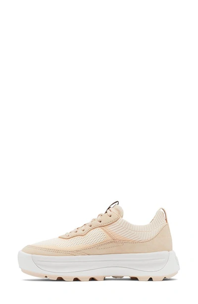 Sorel Ona 503 Low Top Platform Sneaker In White Peach/ Nova Sand