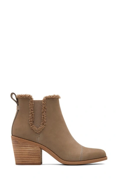 Shop Toms Everly Faux Fur Trim Bootie In Natural