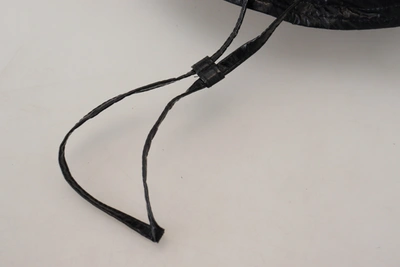 Shop Dolce & Gabbana Black Quilted Faux Leather Women Bucket Cap Women's Hat