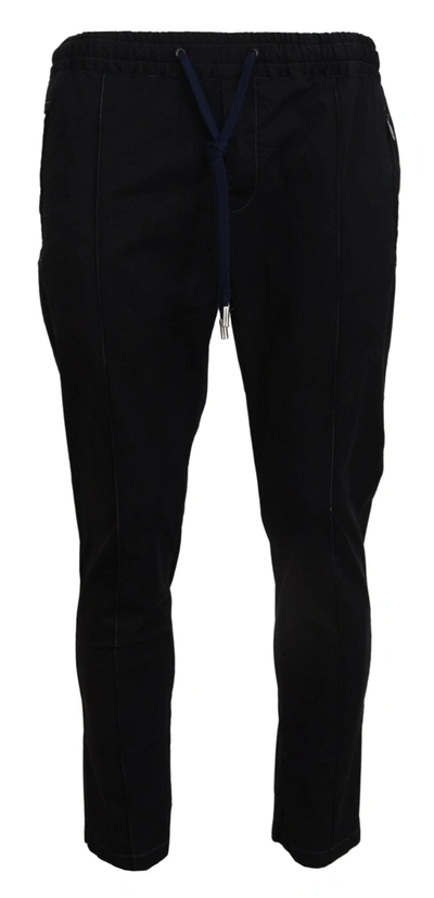 Shop Dolce & Gabbana Black Solid Men Tapered Men's Pants