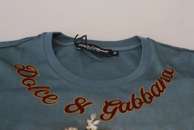 Shop Dolce & Gabbana Multicolor Dg Logo Angel Printed Shirt Women's Top
