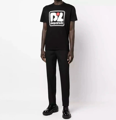 Shop Dsquared² Black Cotton Men's T-shirt