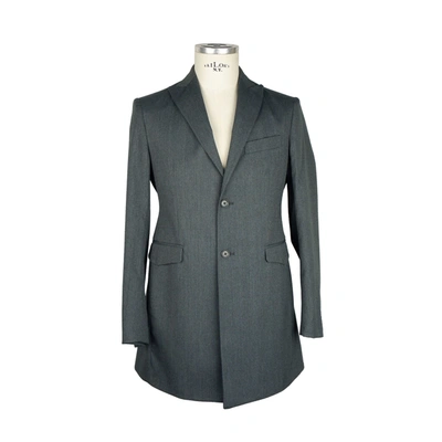 Shop Emilio Romanelli Gray Wool Men's Jacket