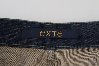 Shop Exte Blue Washed Cotton Straight Fit Men Casual Denim Men's Jeans
