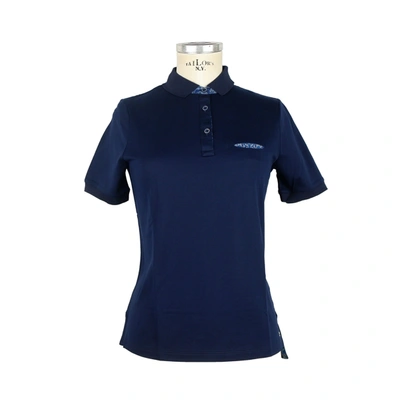 Shop Jacob Cohen Elegant Dark Blue Cotton Polo Shirt For Women's Women