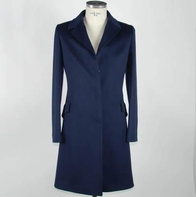 Shop Made In Italy Blue Wool Vergine Jackets &amp; Women's Coat