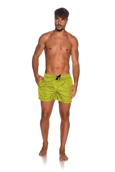 Shop Refrigiwear Yellow Nylon Men's Swimwear