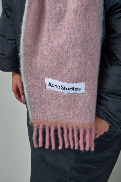 Shop Acne Studios Mohair Wool Fringe Scarf